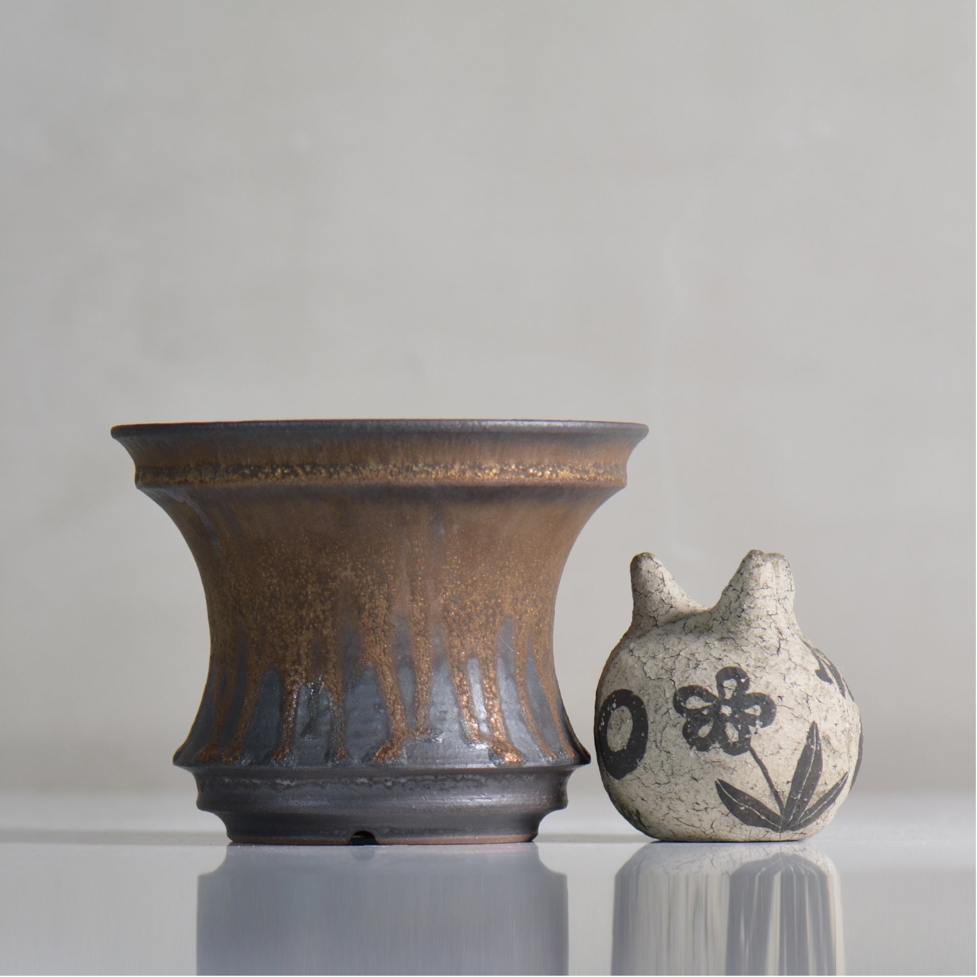 fuclay / FUCLAY black / fu4_fb10_l / 約 φ15.5cm / 植木鉢