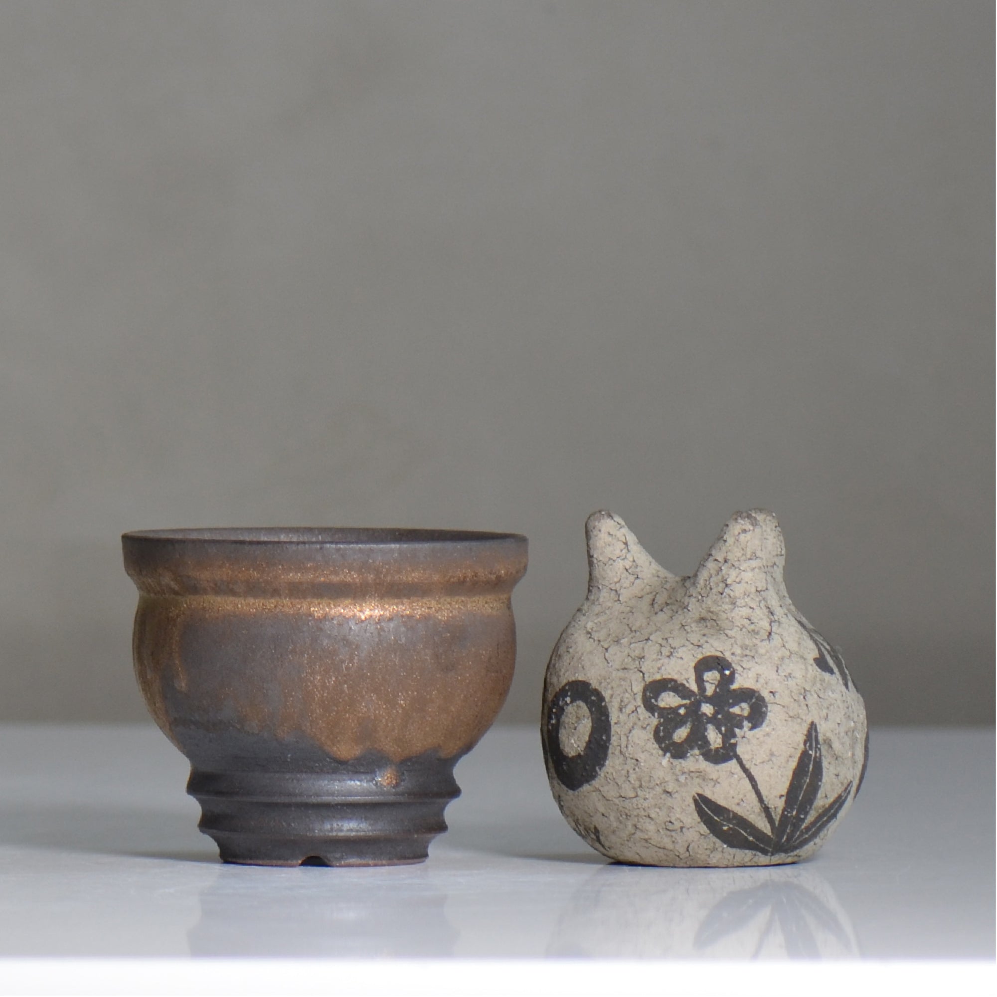fuclay / FUCLAY black / fu5_fb01_s / 約 φ9.5cm / 植木鉢