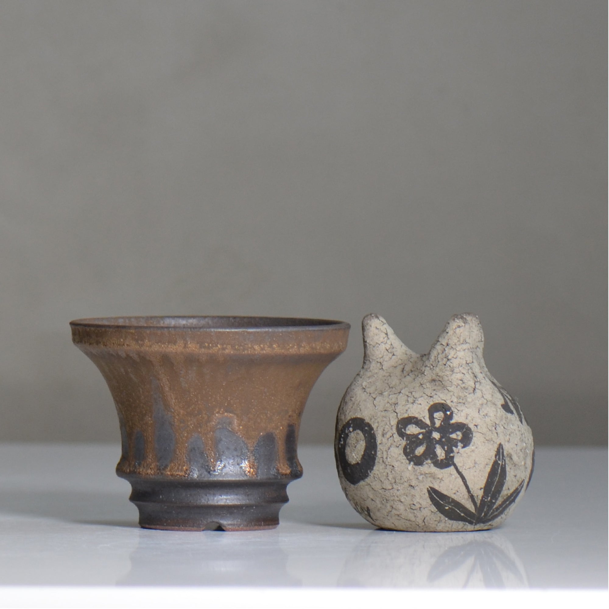 fuclay / FUCLAY black / fu5_fb02_s / 約 φ10.5cm / 植木鉢