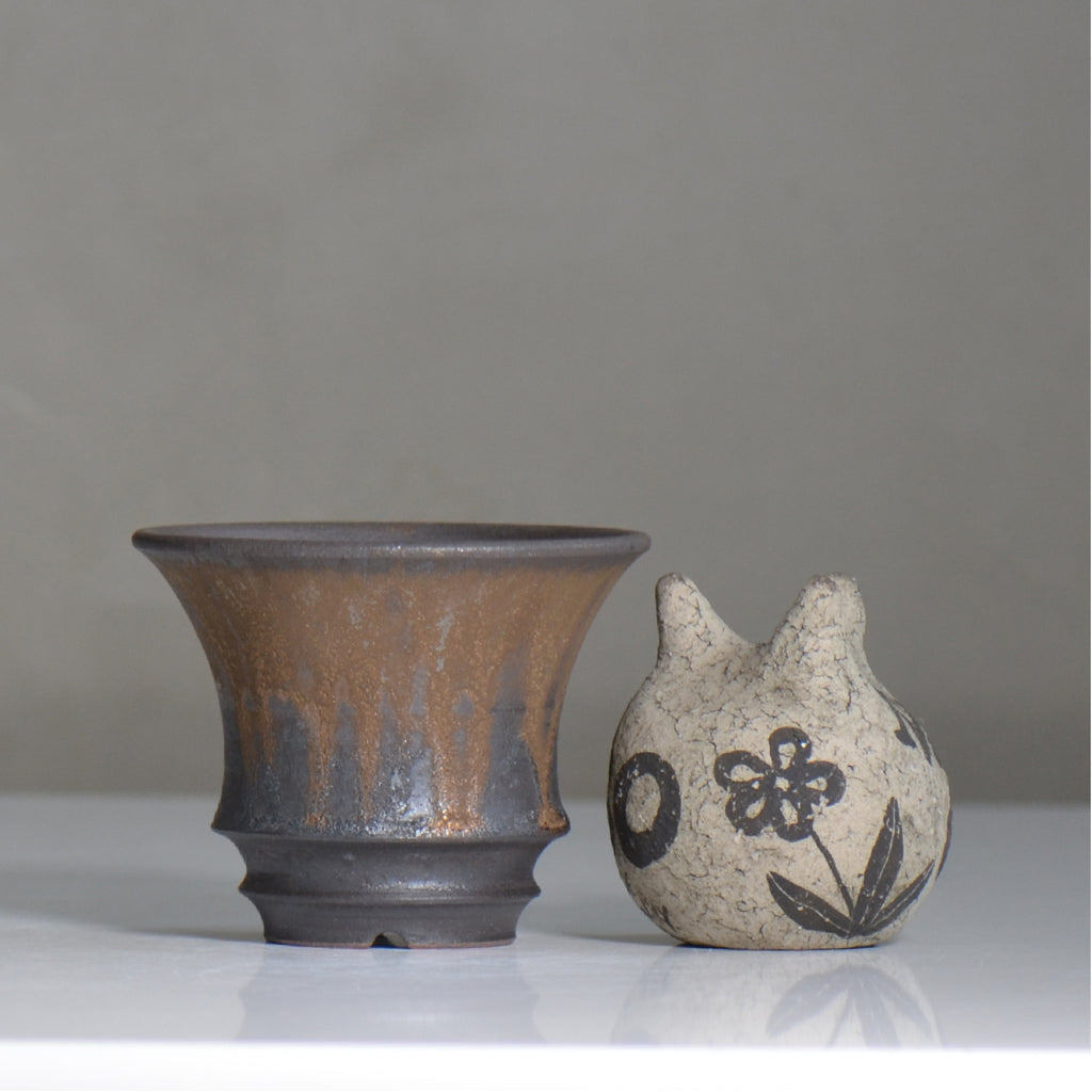 fuclay / FUCLAY black / fu5_fb04_s / 約 φ11.5cm / 植木鉢
