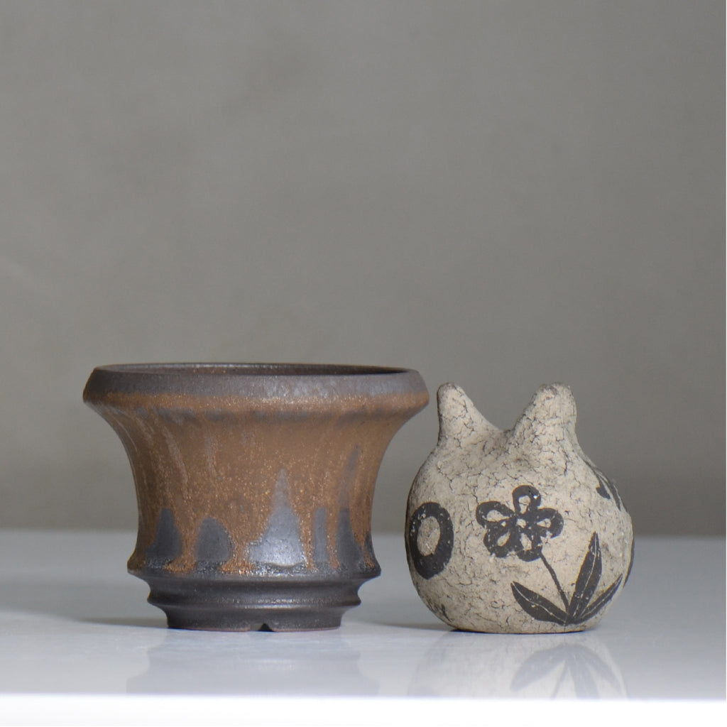 fuclay / FUCLAY black / fu5_fb05_s / 約 φ10.7cm / 植木鉢