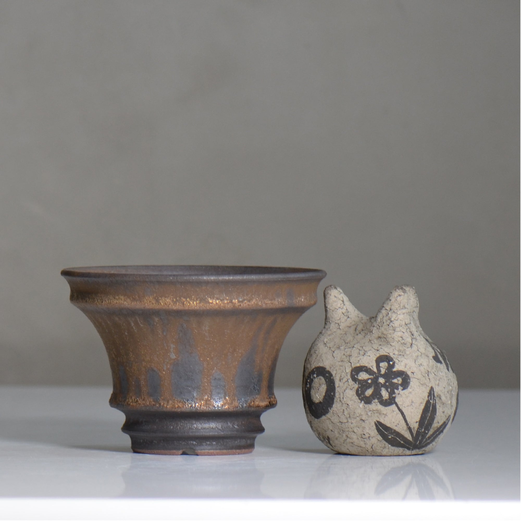 fuclay / FUCLAY black / fu5_fb06_m / 約 φ12.8cm / 植木鉢