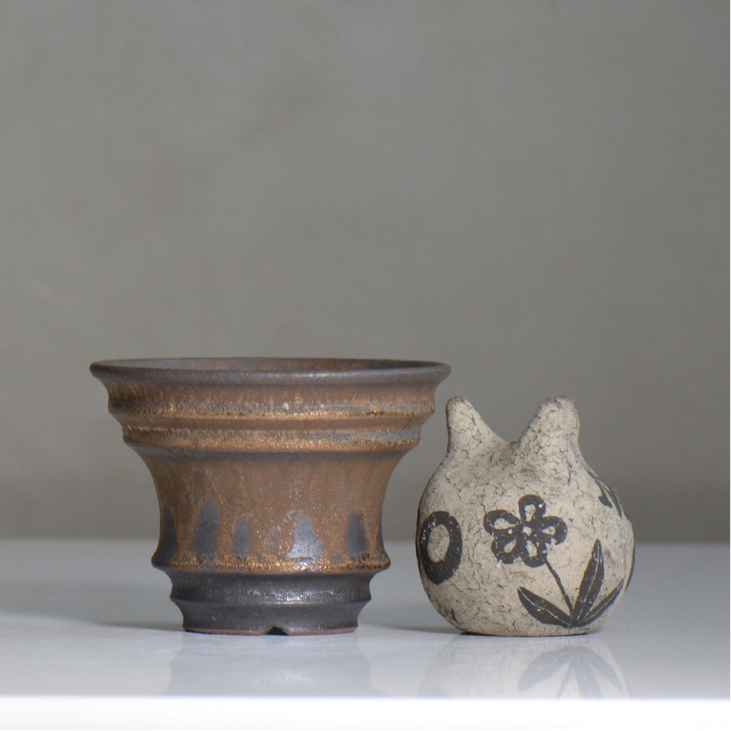 fuclay / FUCLAY black / fu5_fb07_m / 約 φ12.5cm / 植木鉢