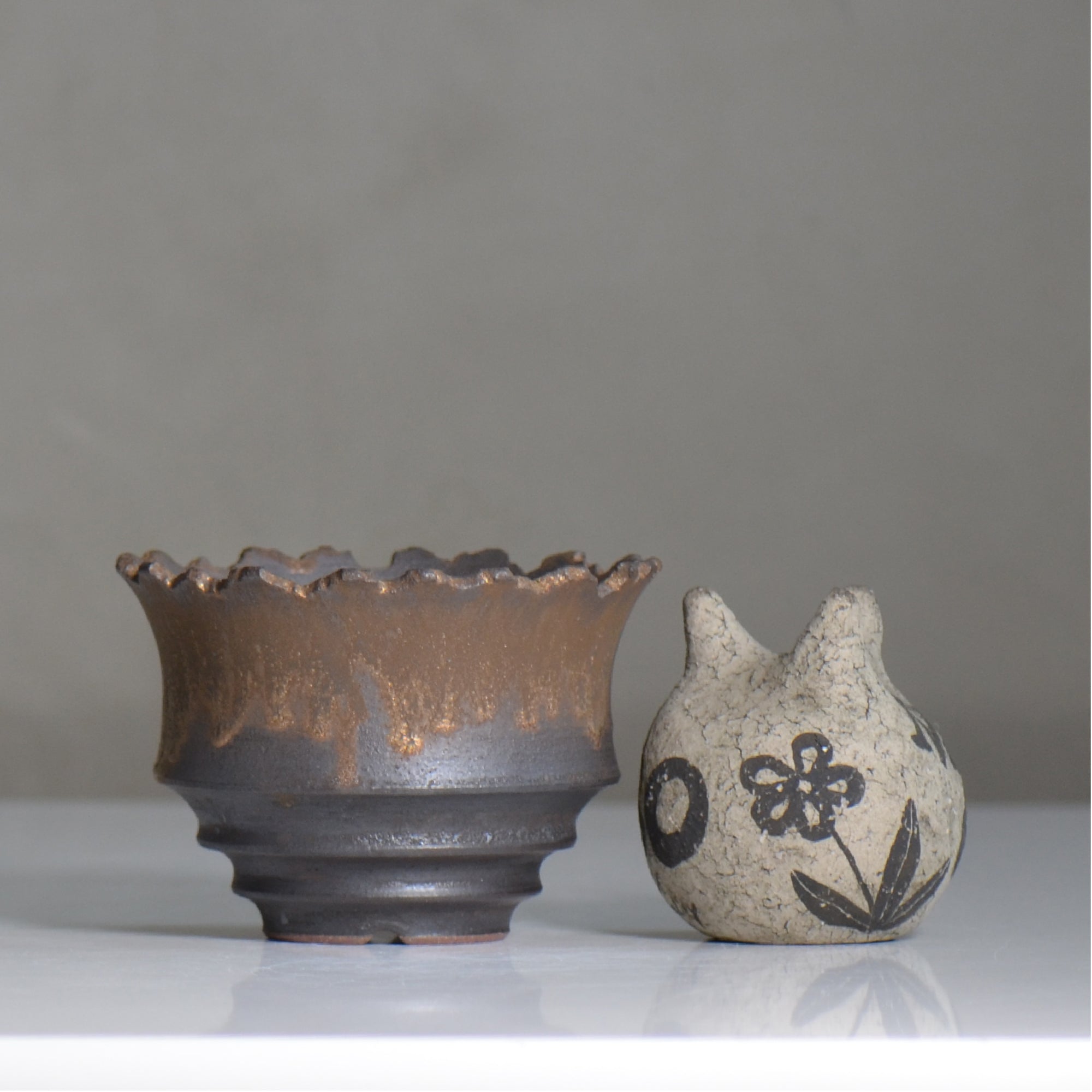 fuclay / FUCLAY black / fu4_fb04_s / 約 φ11cm / 植木鉢
