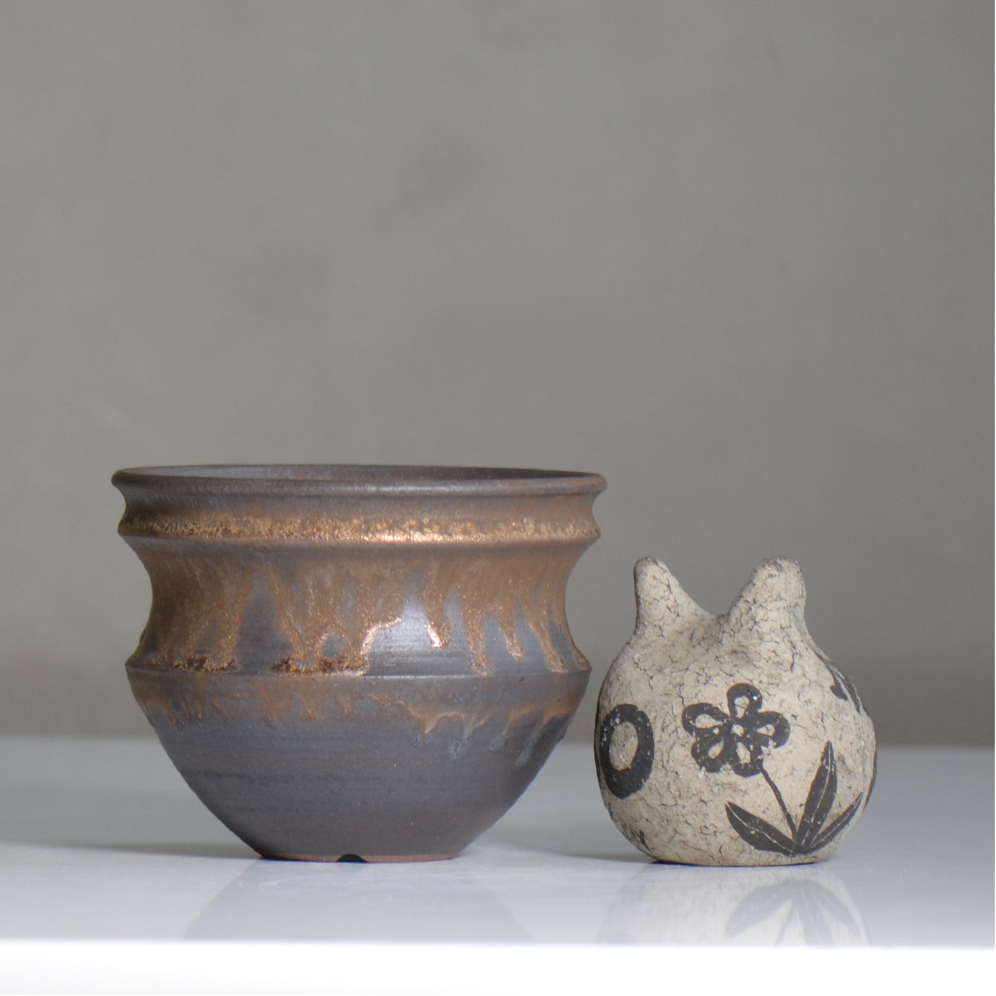 fuclay / FUCLAY black / fu5_fb09_m / 約 φ13cm / 植木鉢