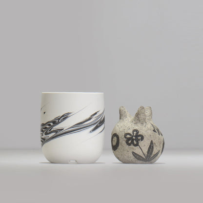 山本真郎 / 白仙-hakusen008 / S / 約φ8.5cm / 植木鉢