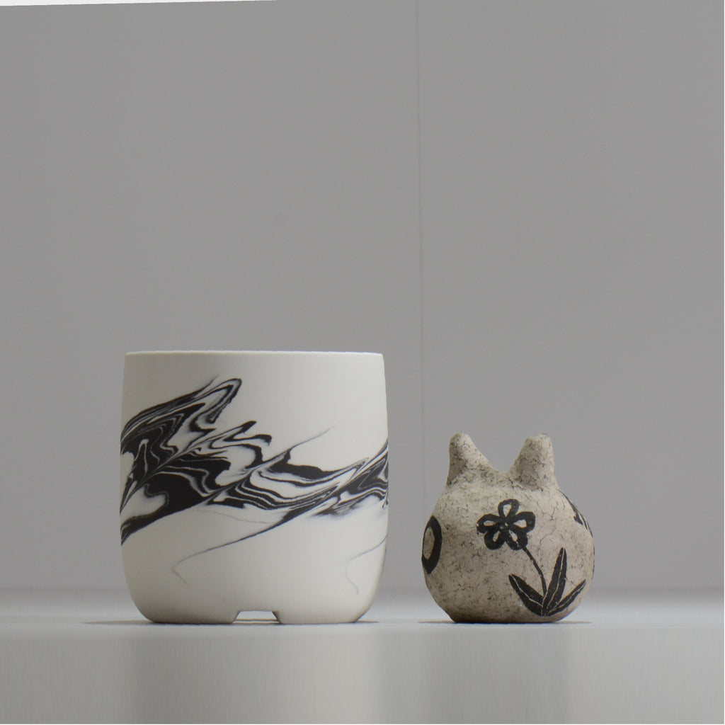 山本真郎 / 白仙-hakusen012 / M / 約φ10.6cm / 植木鉢