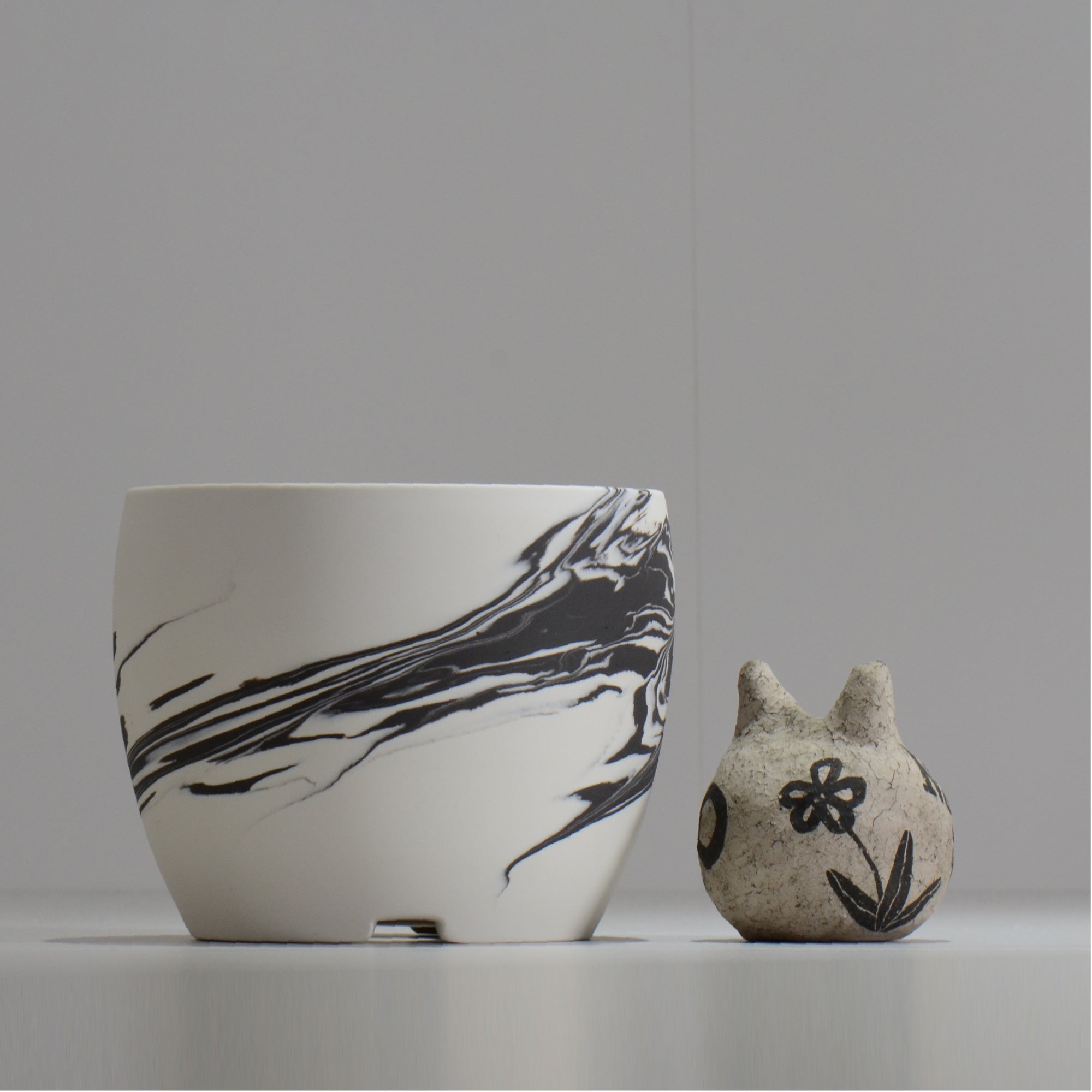 山本真郎 / 白仙-hakusen019 / L / 約φ13.2cm / 植木鉢