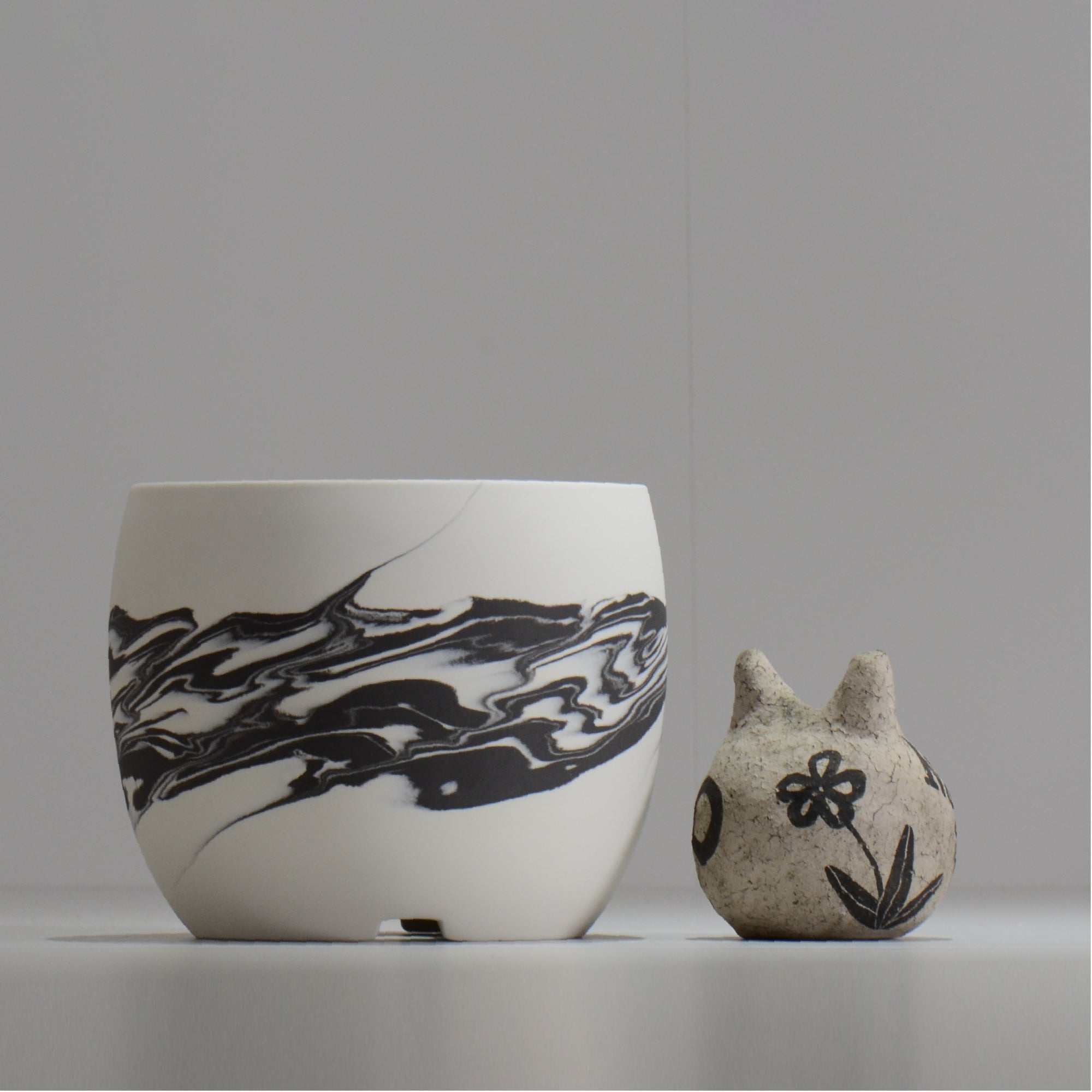 山本真郎 / 白仙-hakusen021 / L / 約φ14.7cm / 植木鉢