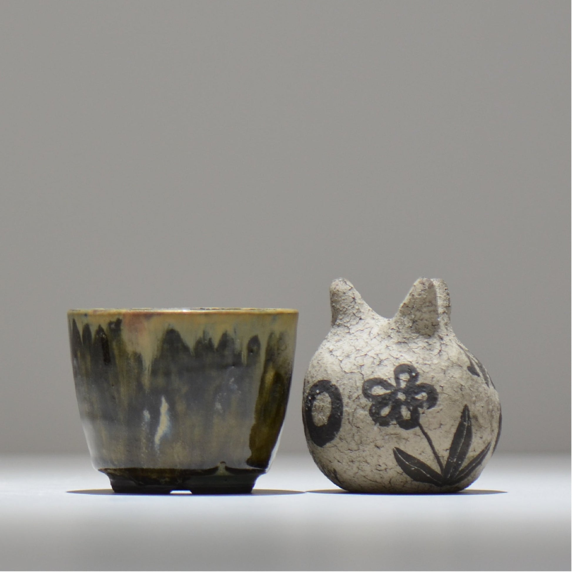 ヒノモトナツミ / 鈍-にび- / hn01_24nibi_xs /  約 φ8.8cm / 植木鉢
