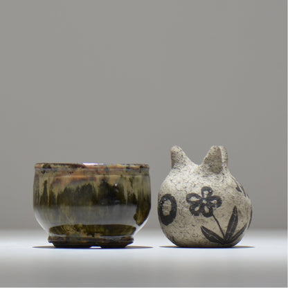 ヒノモトナツミ / 鈍-にび- / hn01_25nibi_s /  約 φ9cm / 植木鉢