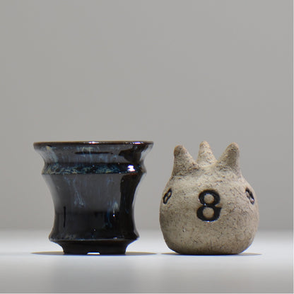 ヒノモトナツミ / 縁-ふち- / hn01_10fuchi_xs /  約 φ8.8cm / 植木鉢