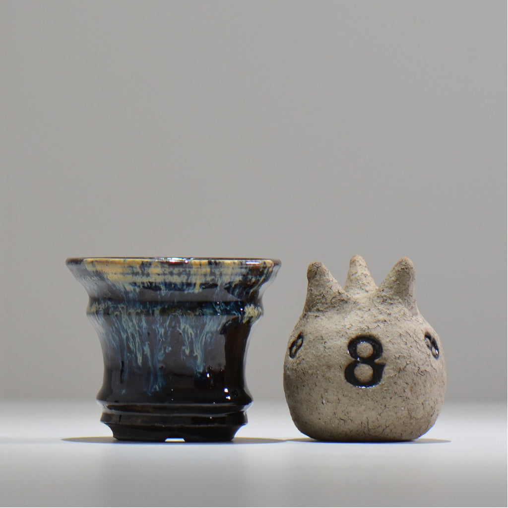 ヒノモトナツミ / 縁-ふち- / hn01_11fuchi_s /  約 φ9.5cm / 植木鉢