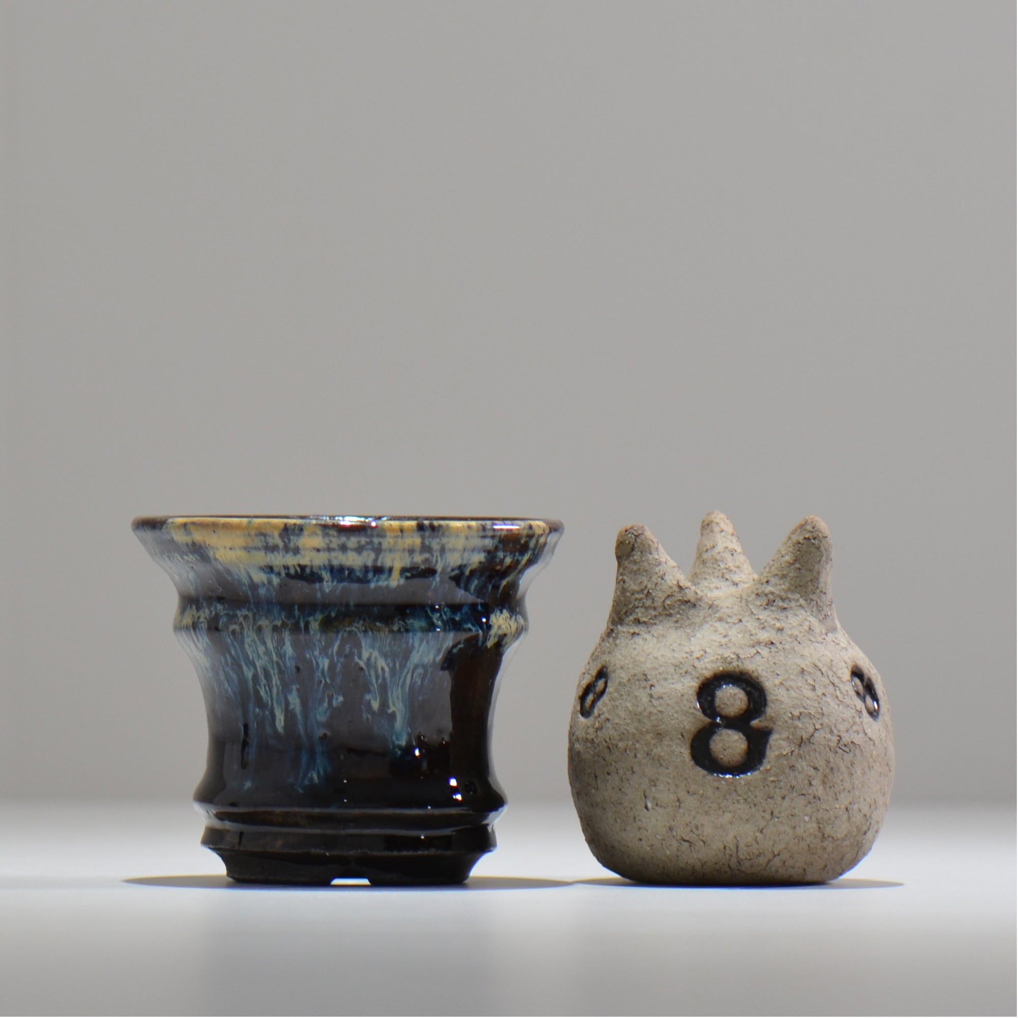 ヒノモトナツミ / 縁-ふち- / hn01_11fuchi_s /  約 φ9.5cm / 植木鉢
