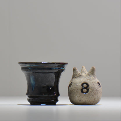 ヒノモトナツミ / 縁-ふち- / hn01_15fuchi_s /  約 φ10.6cm / 植木鉢