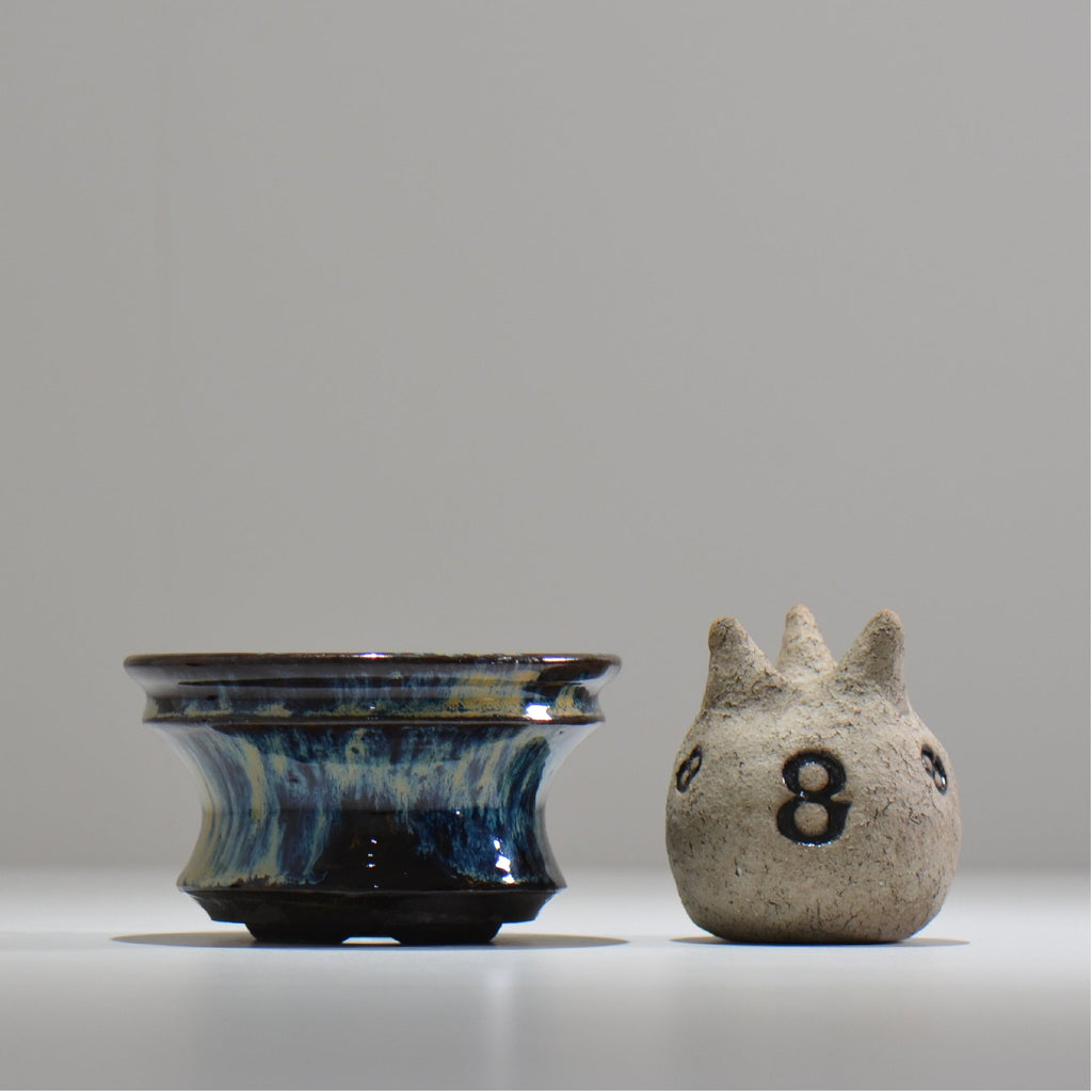 ヒノモトナツミ / 縁-ふち- / hn01_18fuchi_m /  約 φ12.3cm / 植木鉢