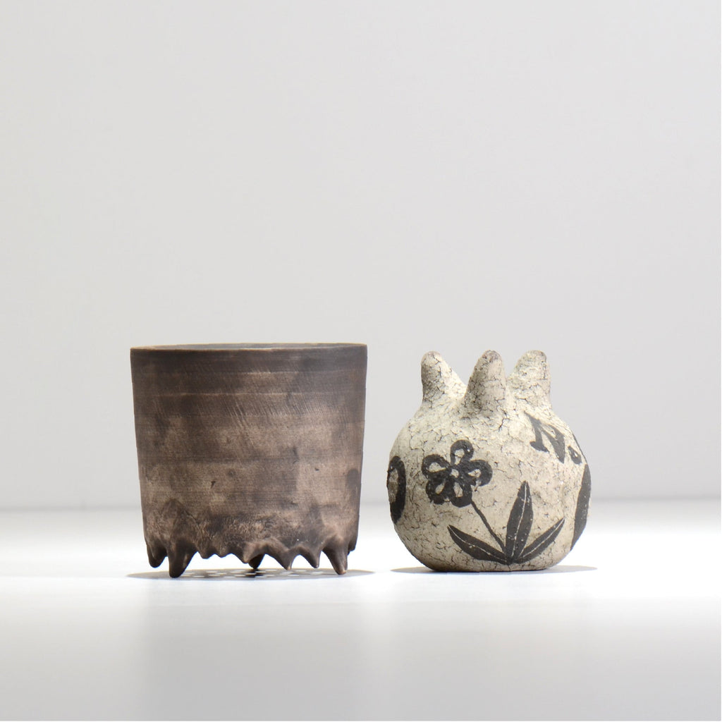 陶芸家イカンソク / ik_015 / 約φ8.9cm / 植木鉢