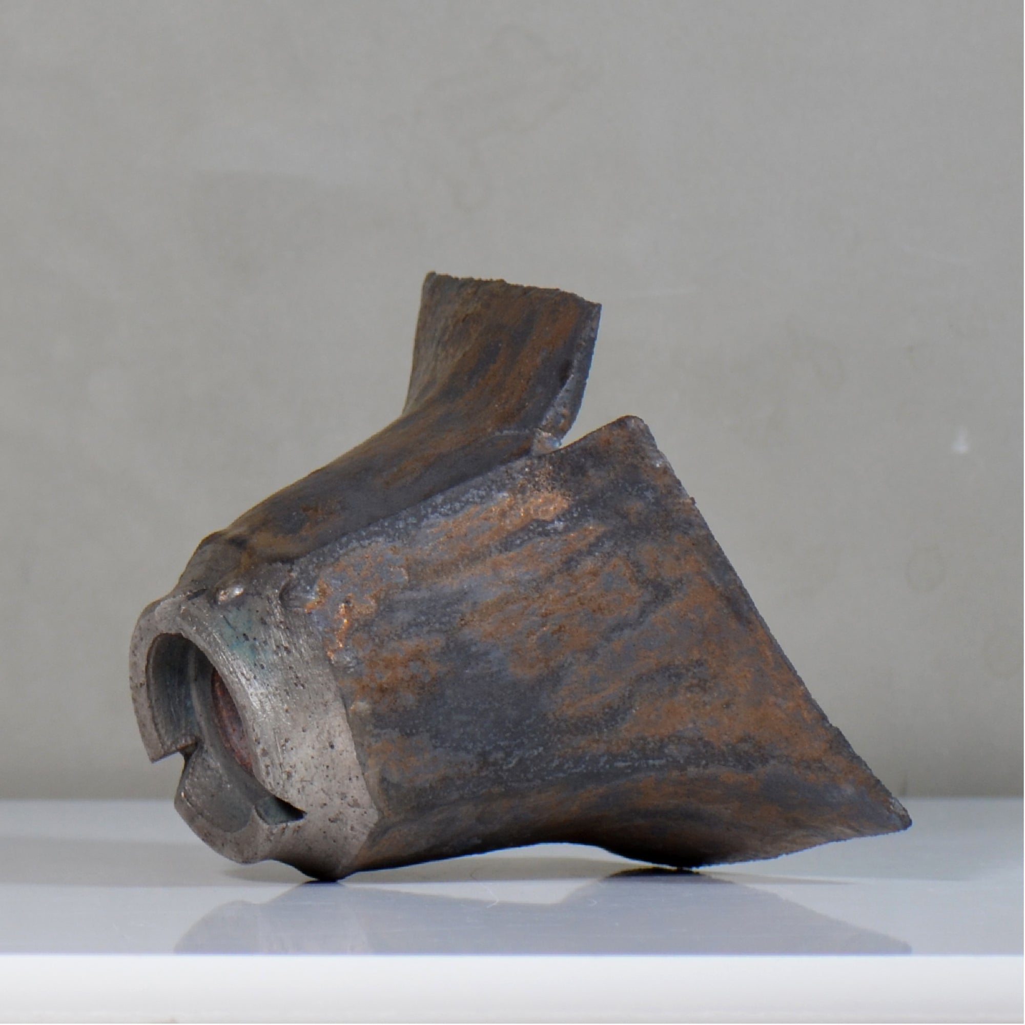 飯沼耕市 / 銹折鉢 / ik_so02_xl /長辺 約21cm/ 内径約φ10cm / 植木鉢