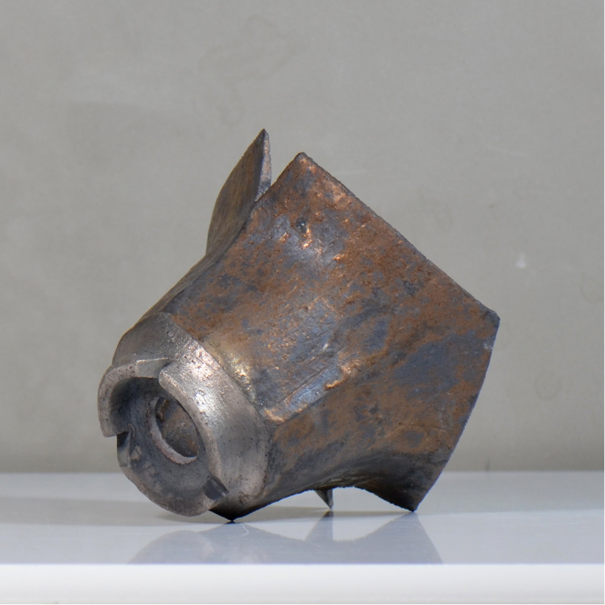 飯沼耕市 / 銹折鉢 / ik_so03_l /長辺 約17.3cm/ 内径約φ10.5cm / 植木鉢