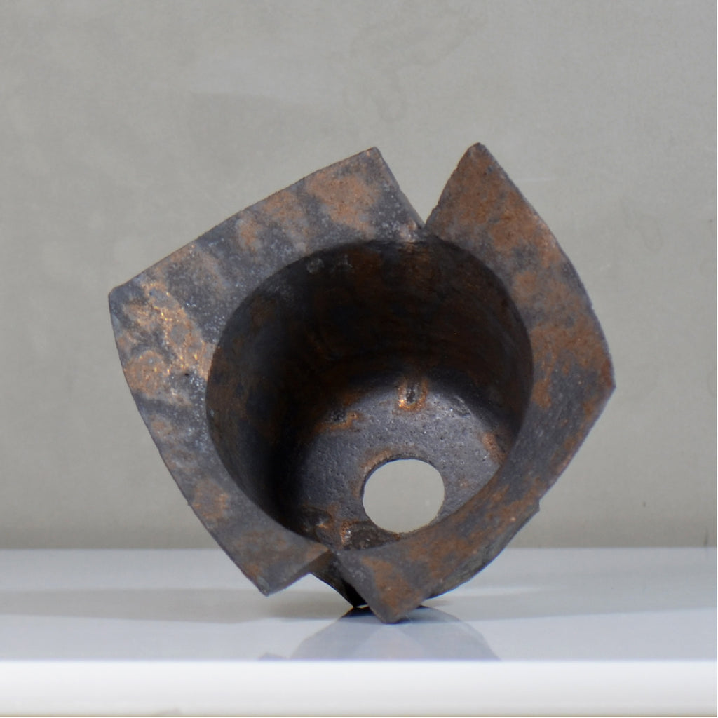 飯沼耕市 / 銹折鉢 / ik_so03_l /長辺 約17.3cm/ 内径約φ10.5cm / 植木鉢