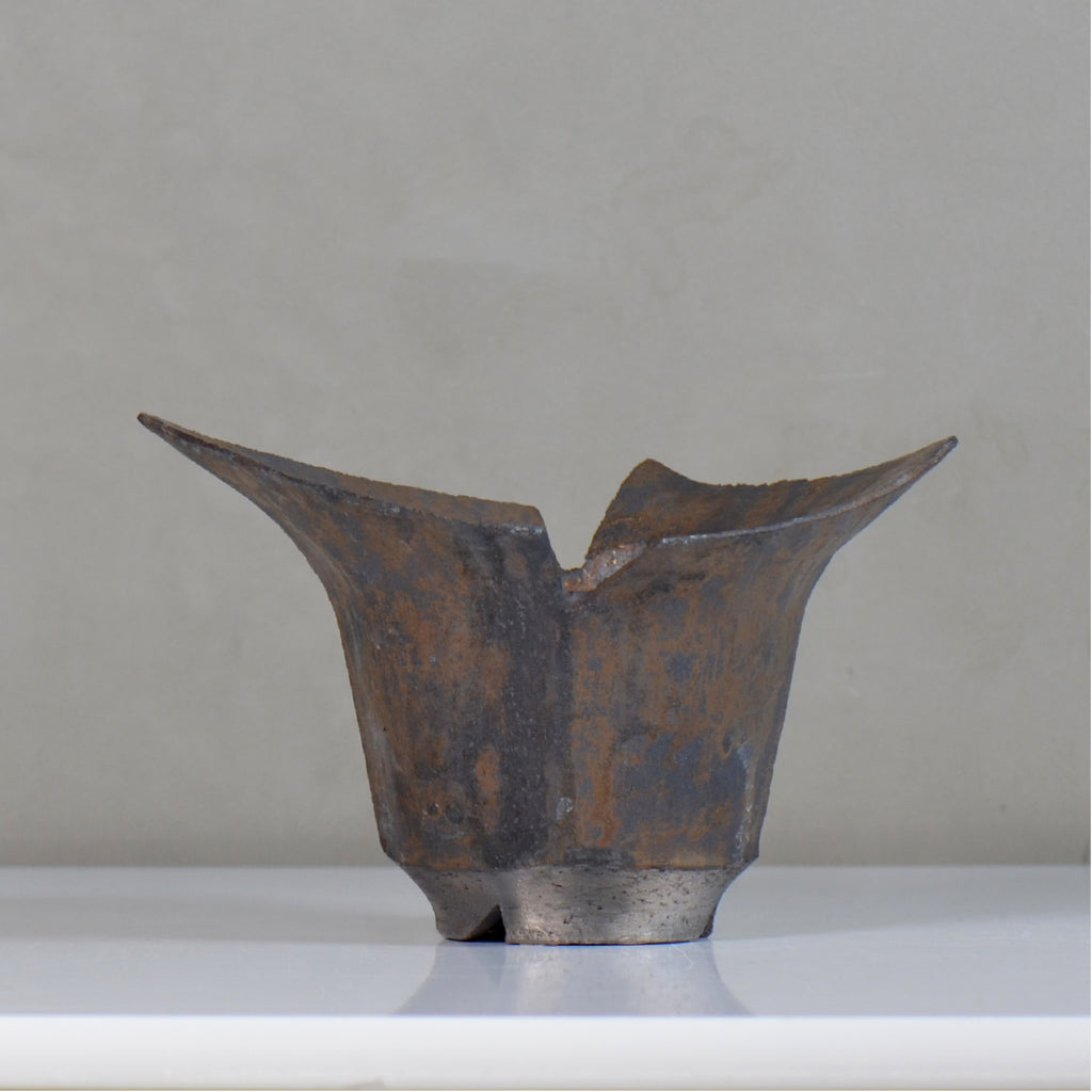 飯沼耕市 / 銹折鉢 / ik_so05_xl /長辺 約20.5cm/ 内径約φ10.5cm / 植木鉢