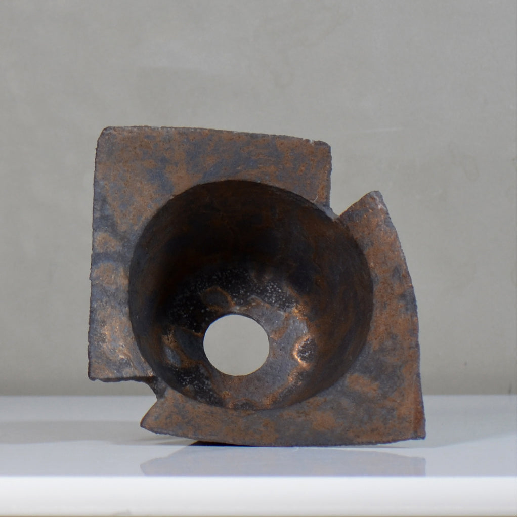 飯沼耕市 / 銹折鉢 / ik_so05_xl /長辺 約20.5cm/ 内径約φ10.5cm / 植木鉢