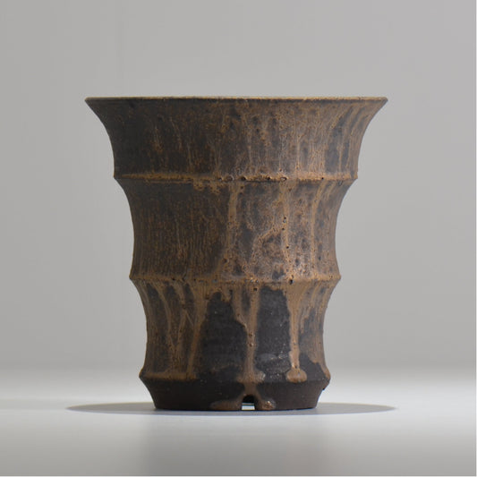I - moniee / KUROKINUN/ im_kk08_m / 約 φ14.8cm / 植木鉢