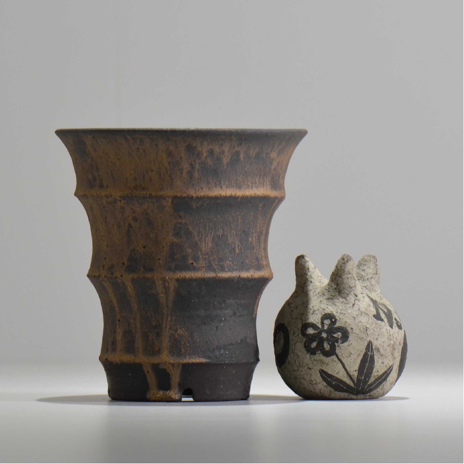I - moniee / KUROKINUN/ im_kk12_m / 約 φ14.5cm / 植木鉢