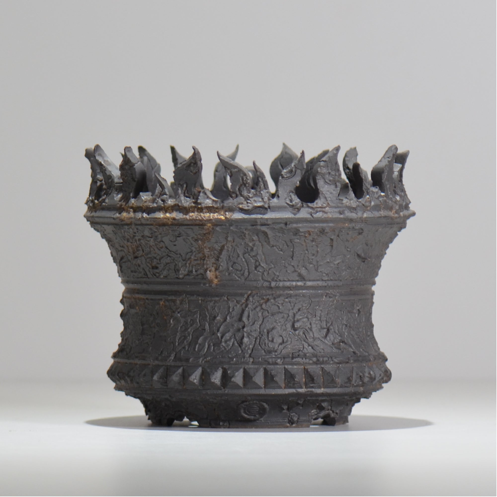 陶房Kibi / Flames var.devastating / itk1_fr02_l / 約 φ15.5cm / 植木鉢