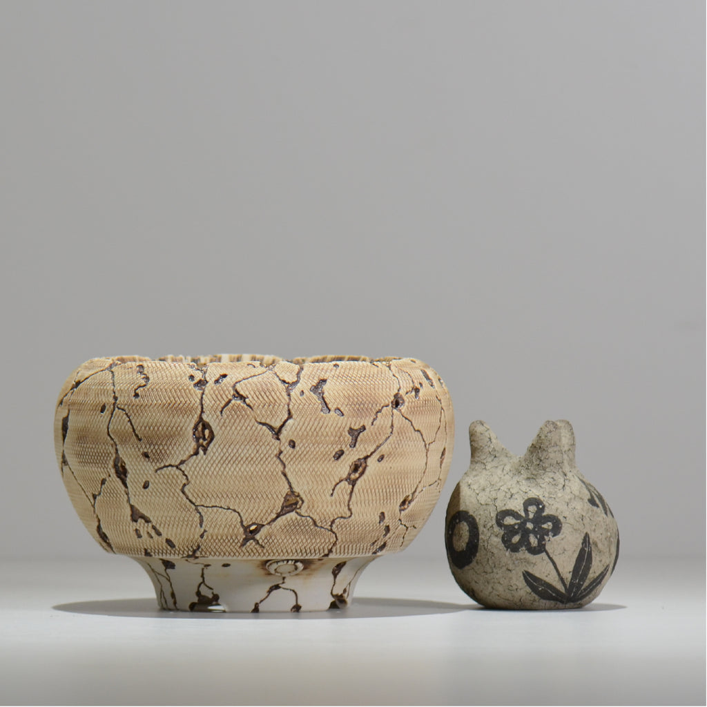 陶房Kibi / roulette / itk1_ro01_m / 約 φ13.5cm / 植木鉢