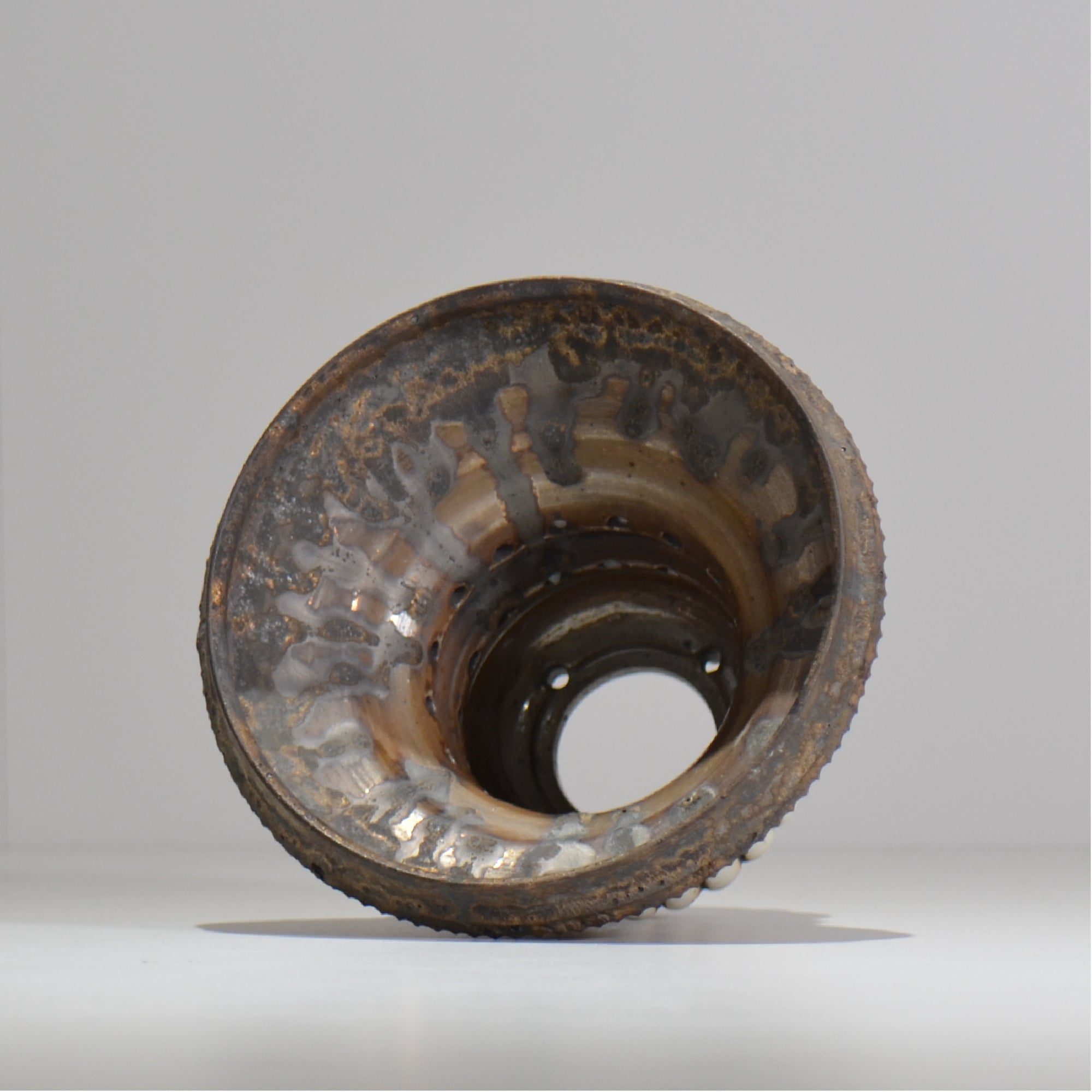 陶房Kibi / Skull type/ itk1_sk01_m / 約 φ14cm / 植木鉢