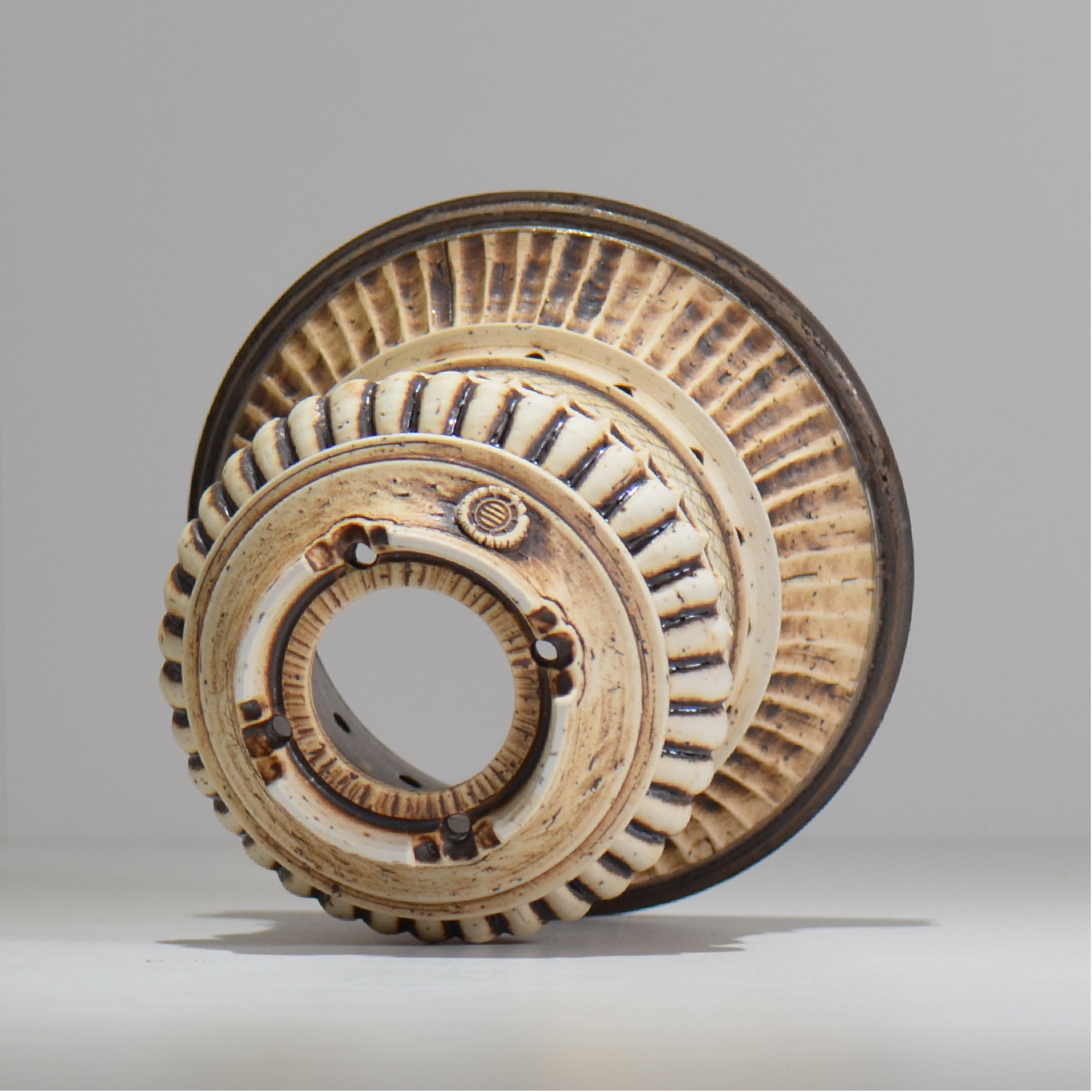 陶房Kibi / Skull type/ itk1_sk02_m / 約 φ15cm / 植木鉢