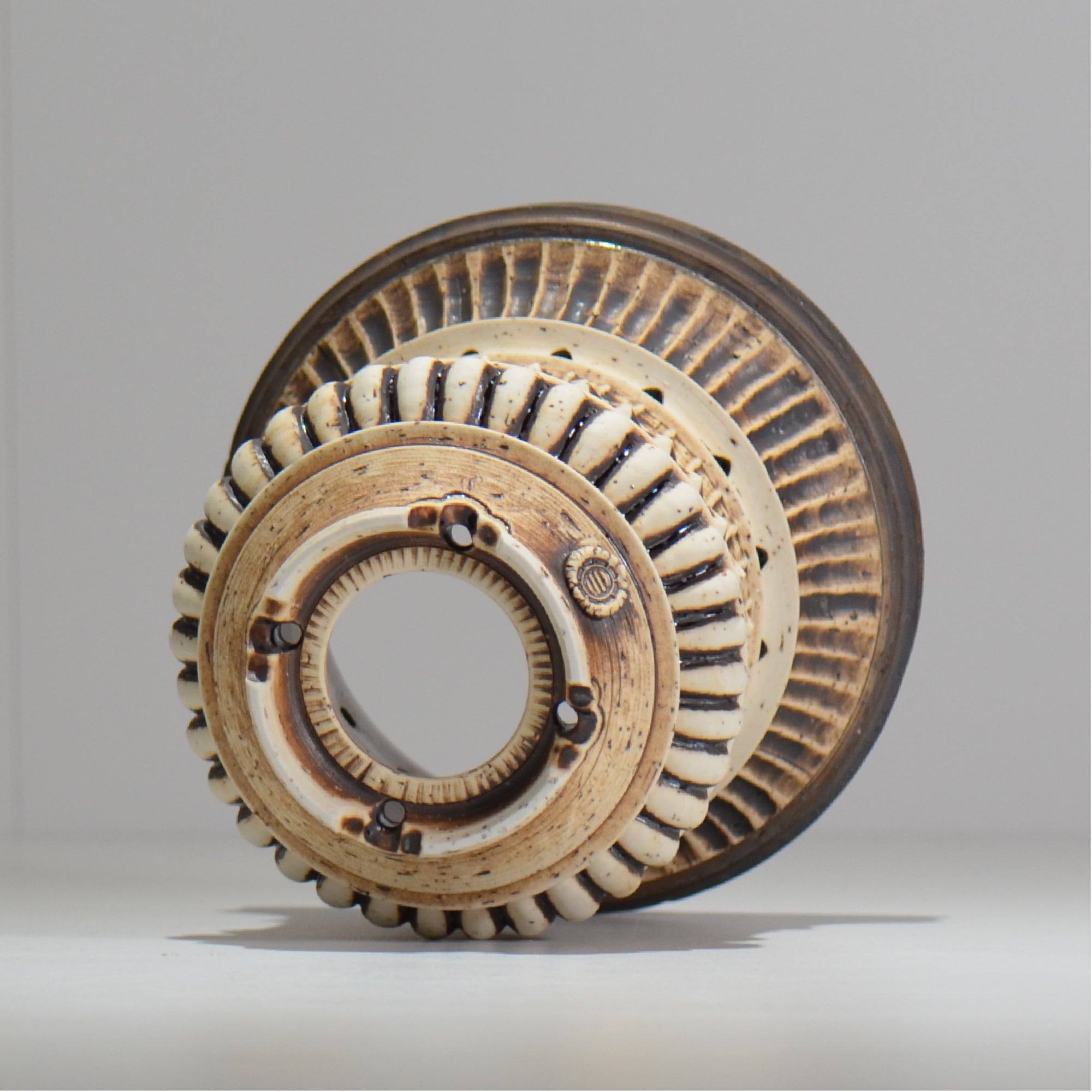 陶房Kibi / Skull type / itk1_sk03_m / 約 φ15cm / 植木鉢