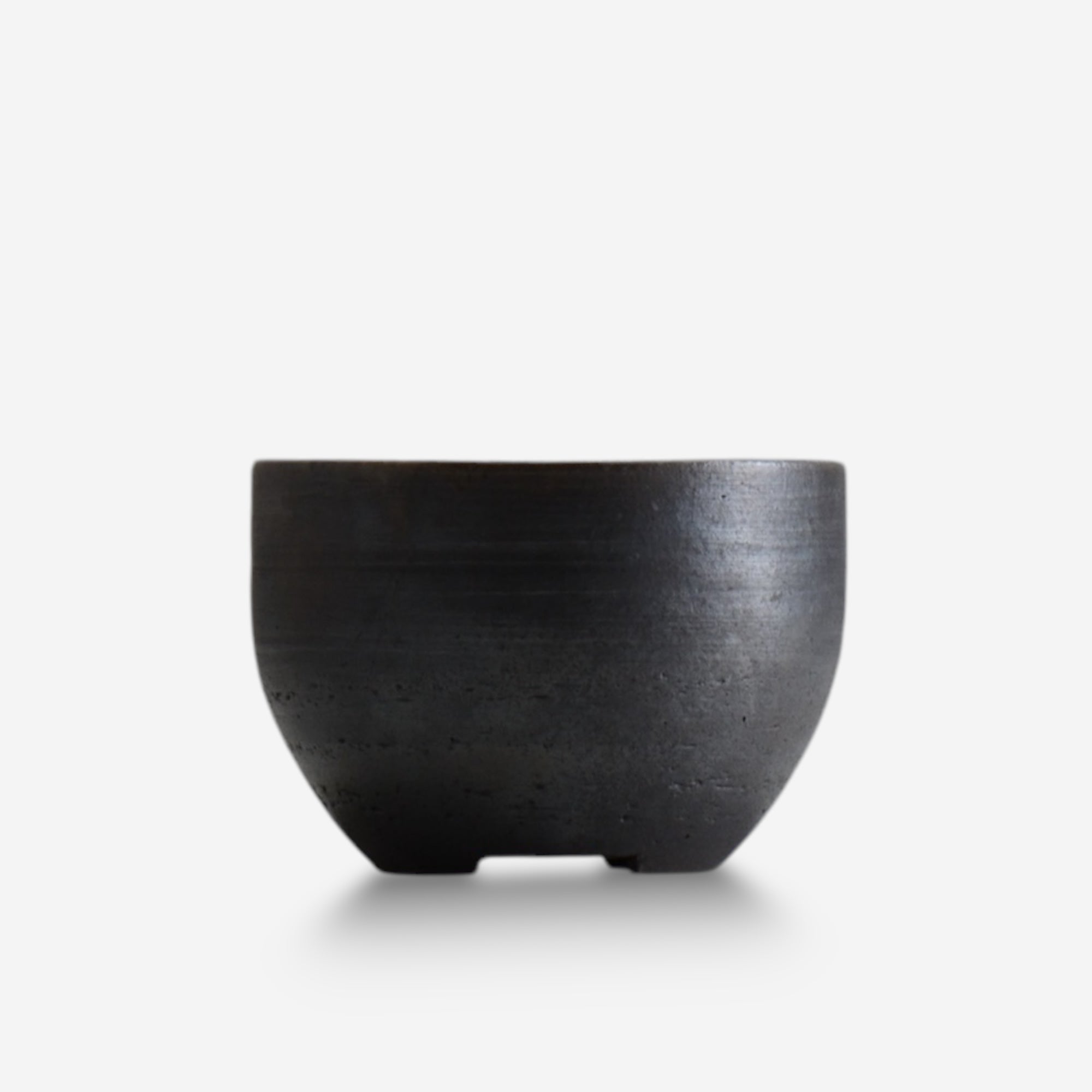 齋藤研一 / 銀黒 ken3 - bl030 / 約φ10cm / 植木鉢