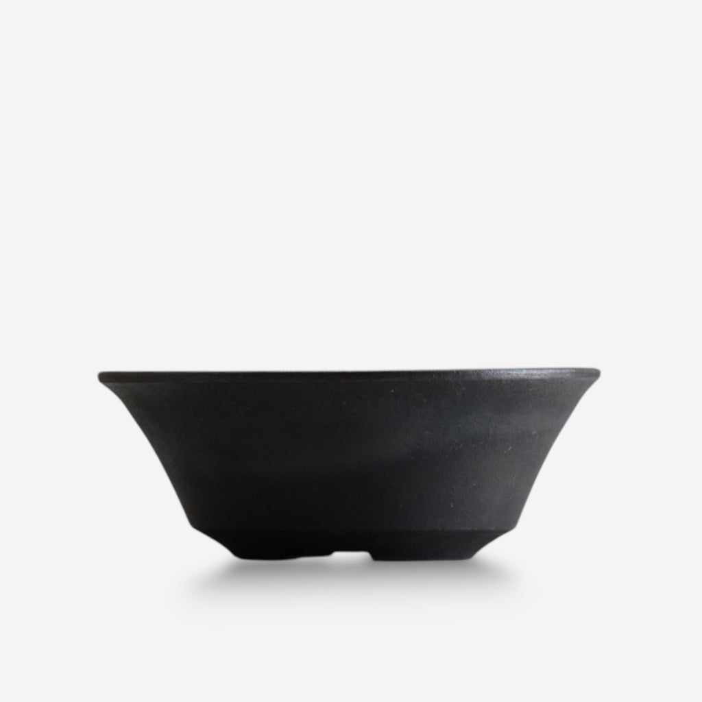 齋藤研一 / 銀黒 ken3 - bl032 / 約φ18.5cm / 植木鉢