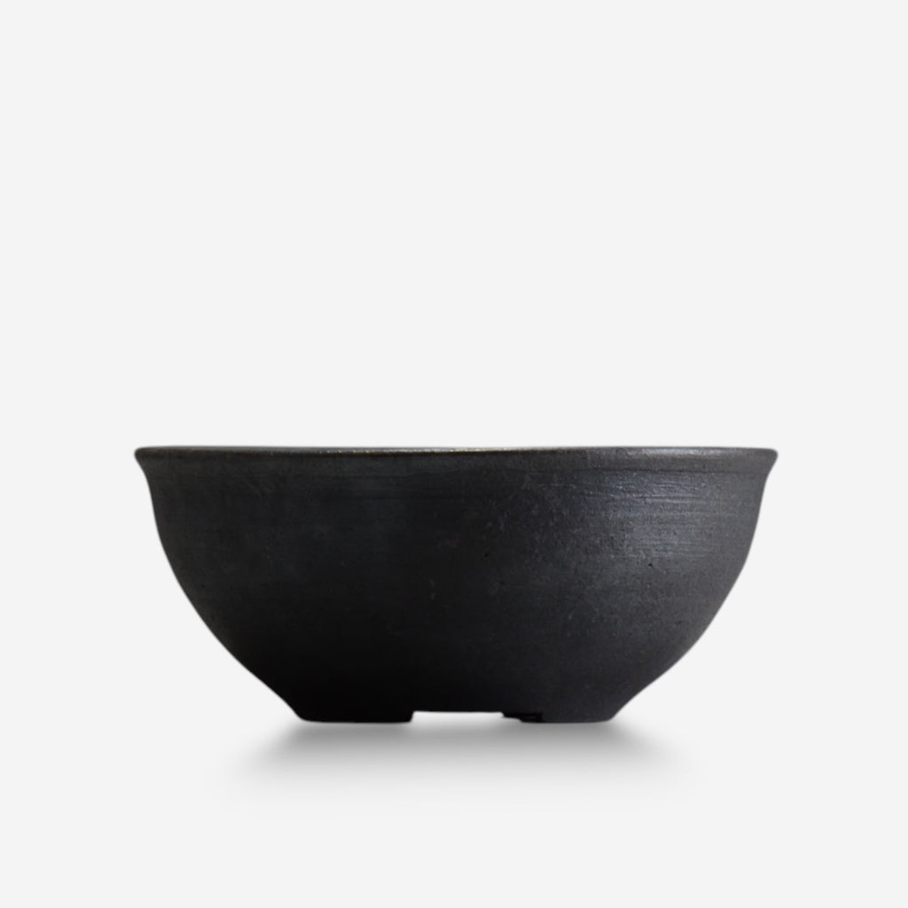 齋藤研一 / 銀黒 ken3 - bl033 約φ17.5cm / 植木鉢
