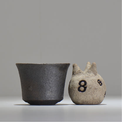 齋藤研一 / 鋳 / chu_tu010 約φ10.8cm / 植木鉢