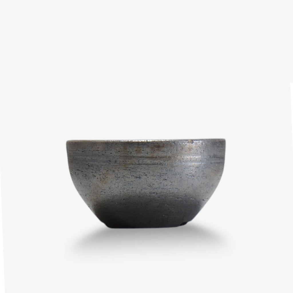 齋藤研一 / 銀黒 ken3 - bl023 / 約φ10.8cm / 植木鉢