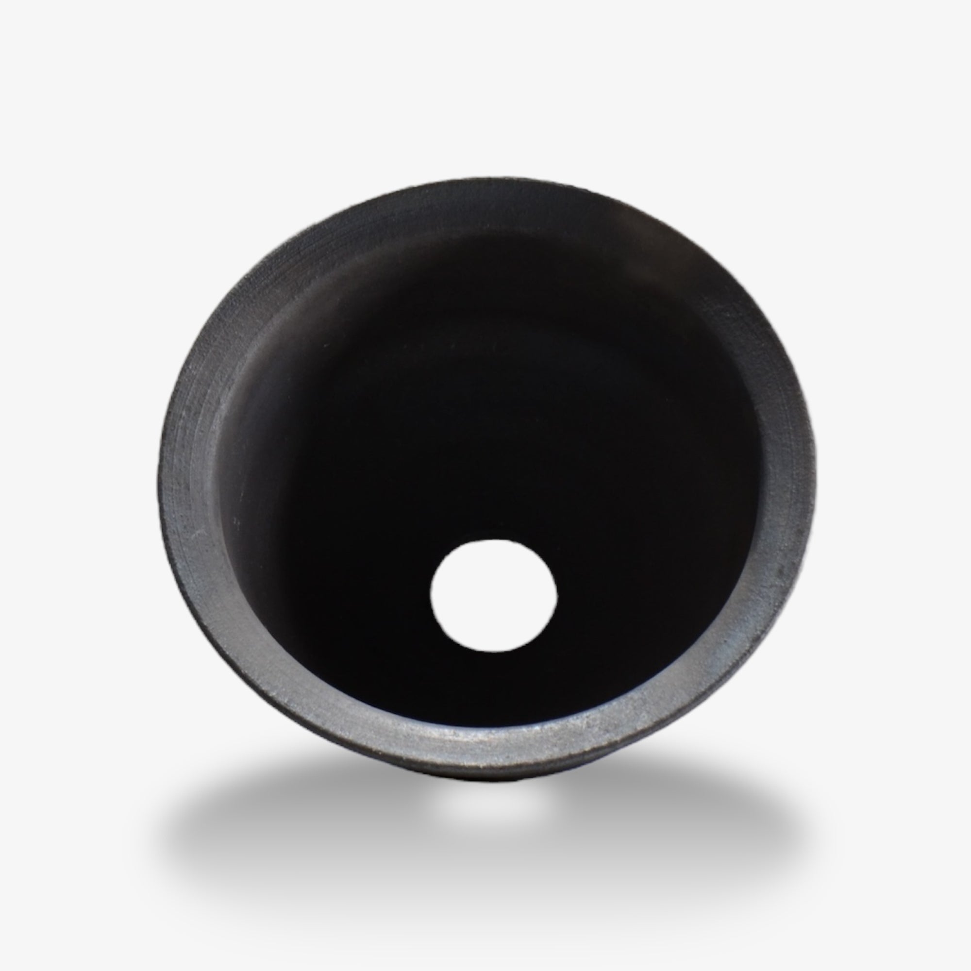 齋藤研一 / 銀黒 ken3 - bl034/ 約φ16cm / 植木鉢