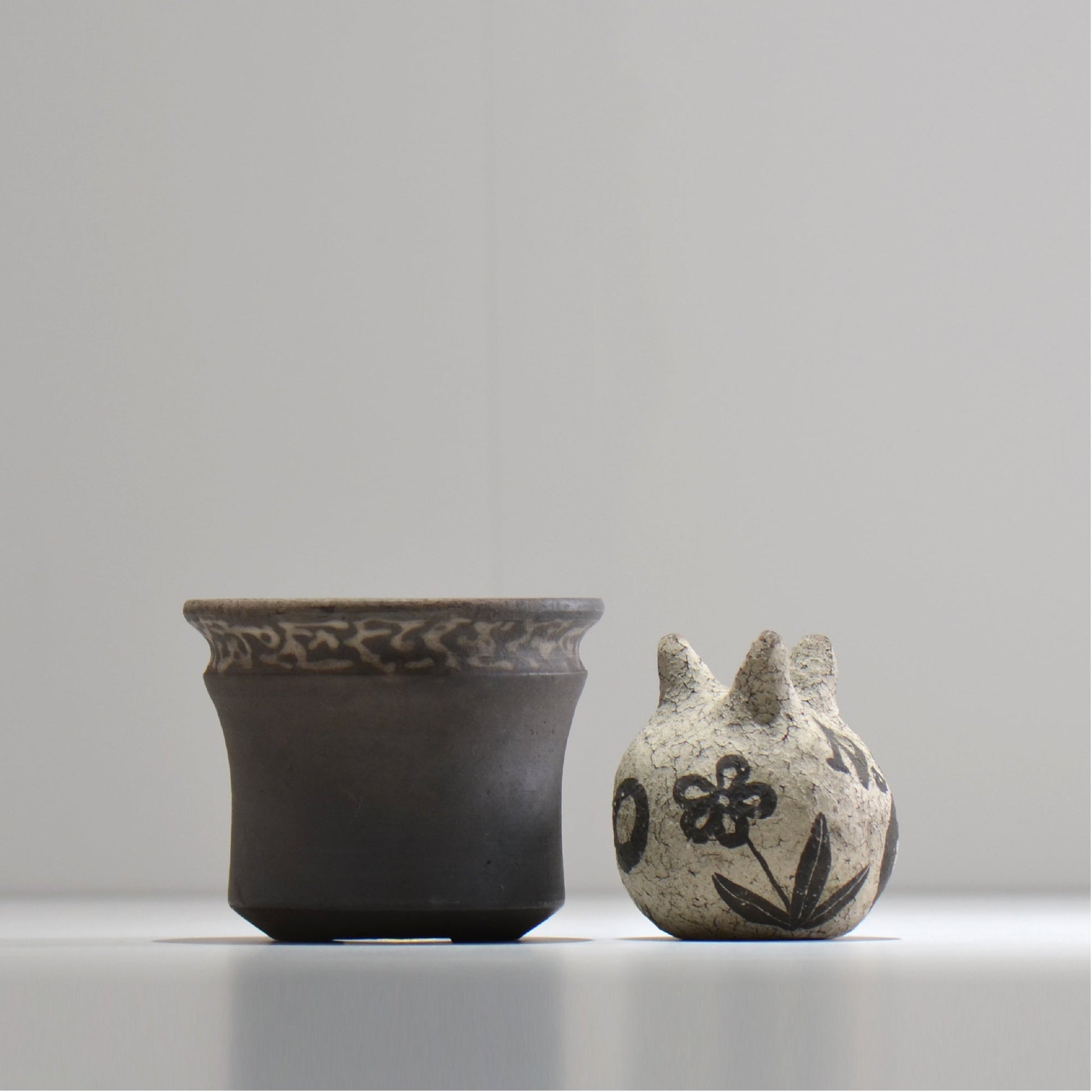 齋藤研一 / 雲龍 ken3- man003約φ10.4cm / 植木鉢