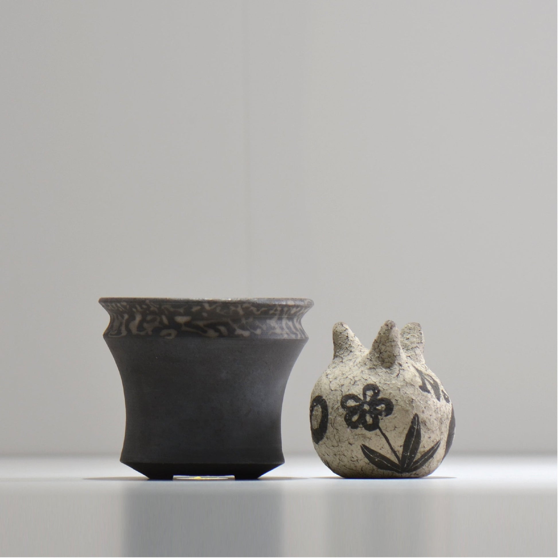 齋藤研一 / 雲龍 ken3- man004/ 約φ11cm / 植木鉢