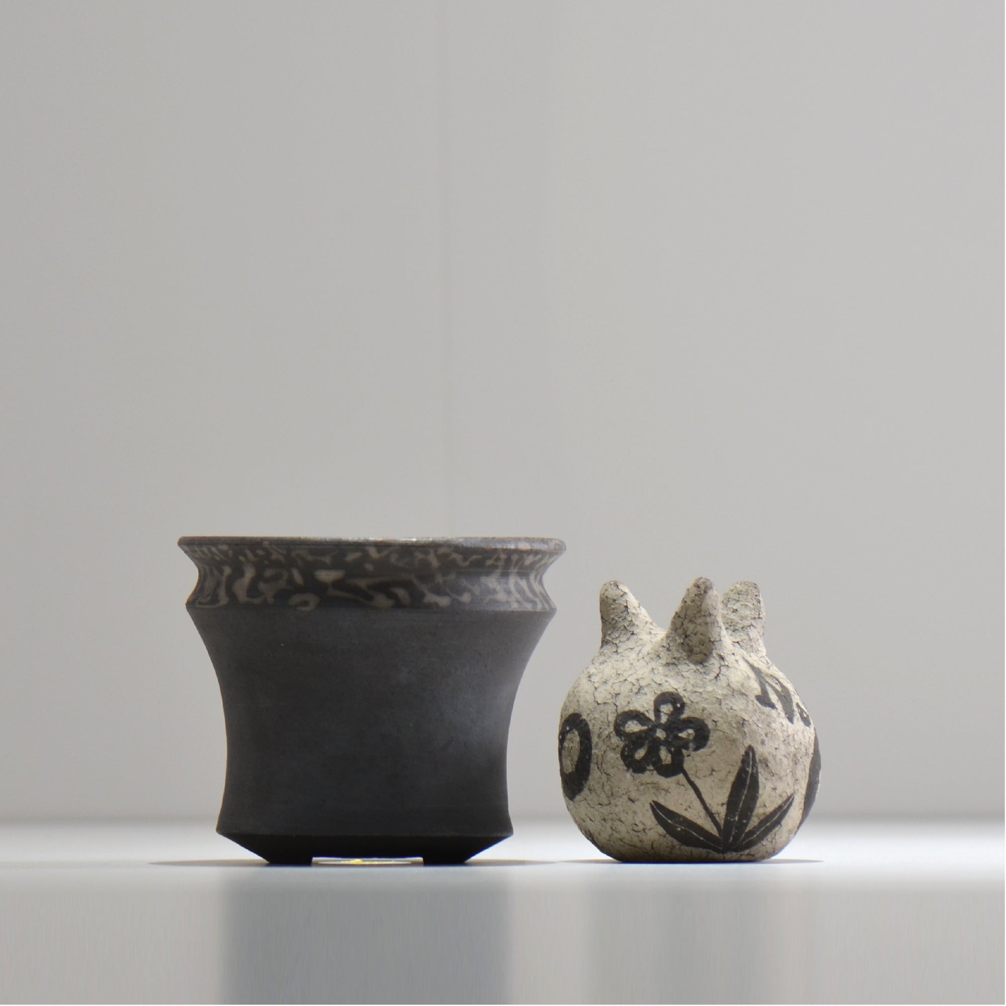 齋藤研一 / 雲龍 ken3- man004/ 約φ11cm / 植木鉢