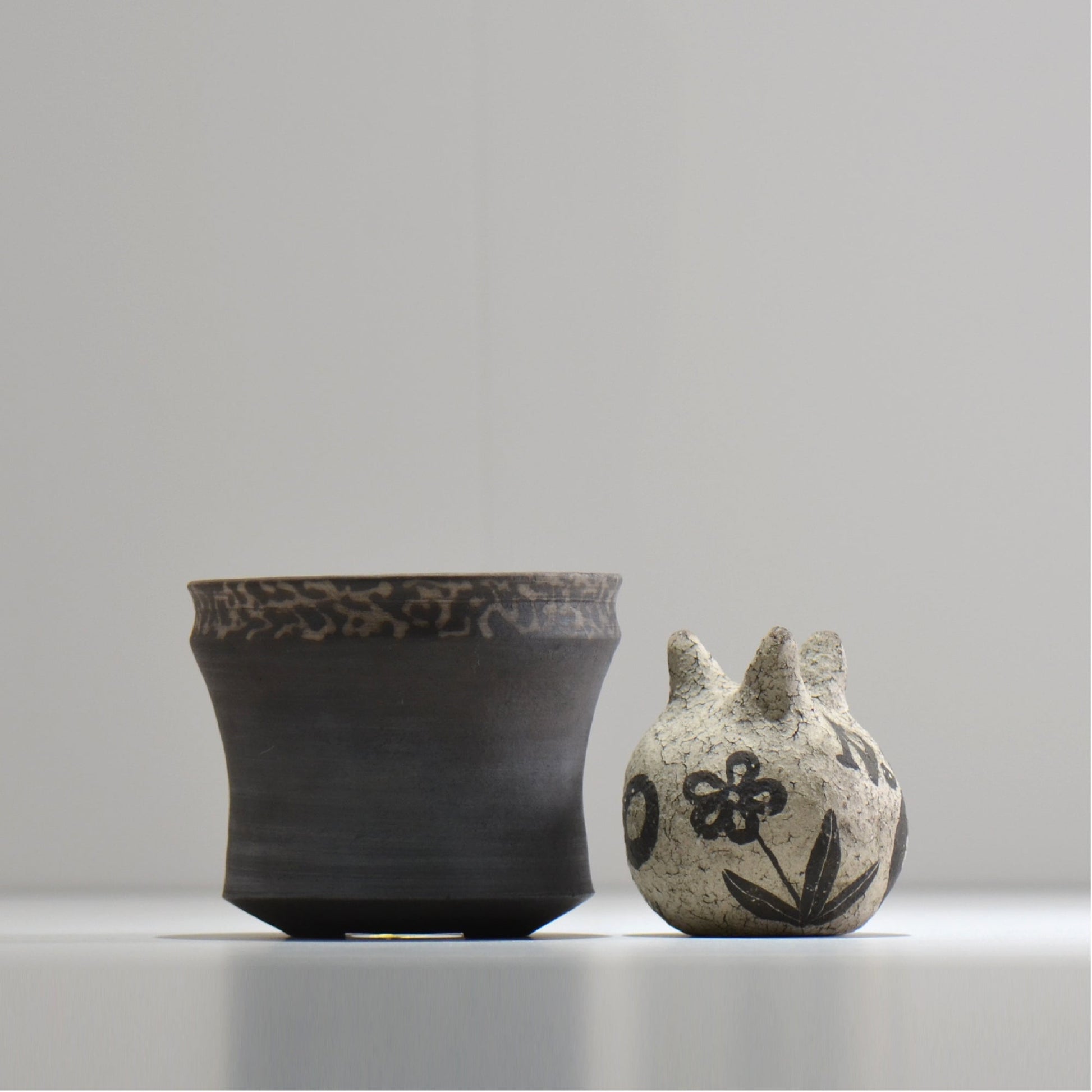 齋藤研一 / 雲龍 ken3- man005/ 約φ11.5cm / 植木鉢