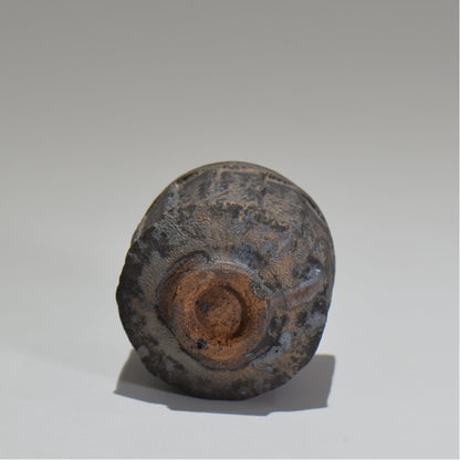 菊地元野 / マンガン釉 ぐい呑み / kg_05