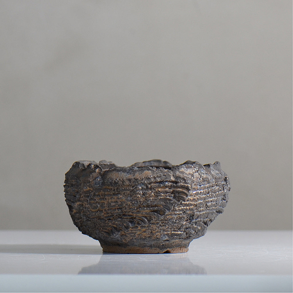 菊地元野 / DANSOU GLOSS ブラック / kg2_db03_s /  約φ9.5cm / 植木鉢