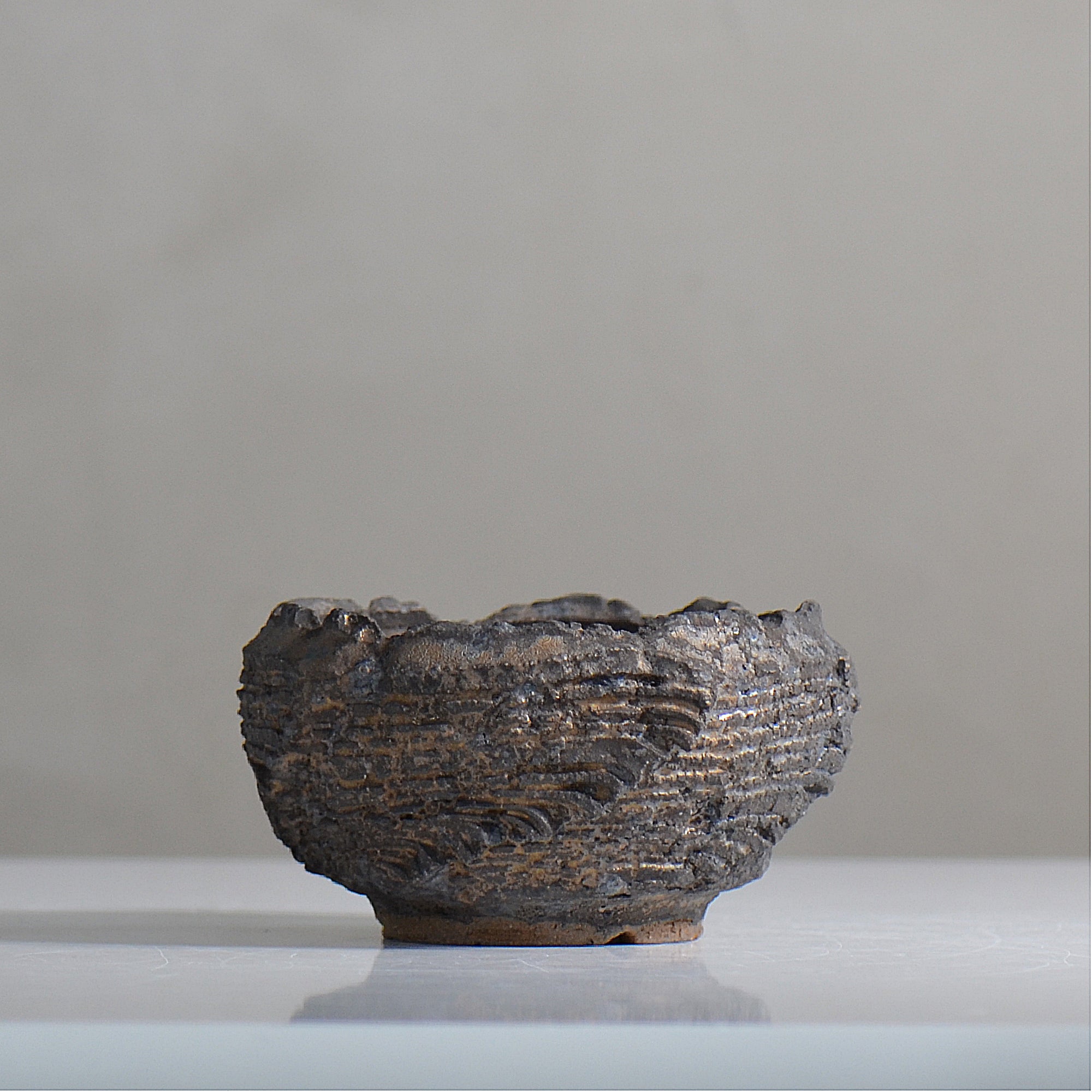 菊地元野 / DANSOU GLOSS ブラック / kg2_db03_s /  約φ9.5cm / 植木鉢
