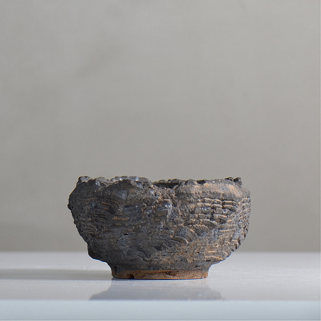 菊地元野 / DANSOU GLOSS ブラック / kg2_db03_s /  約φ9.5cm / 植木鉢