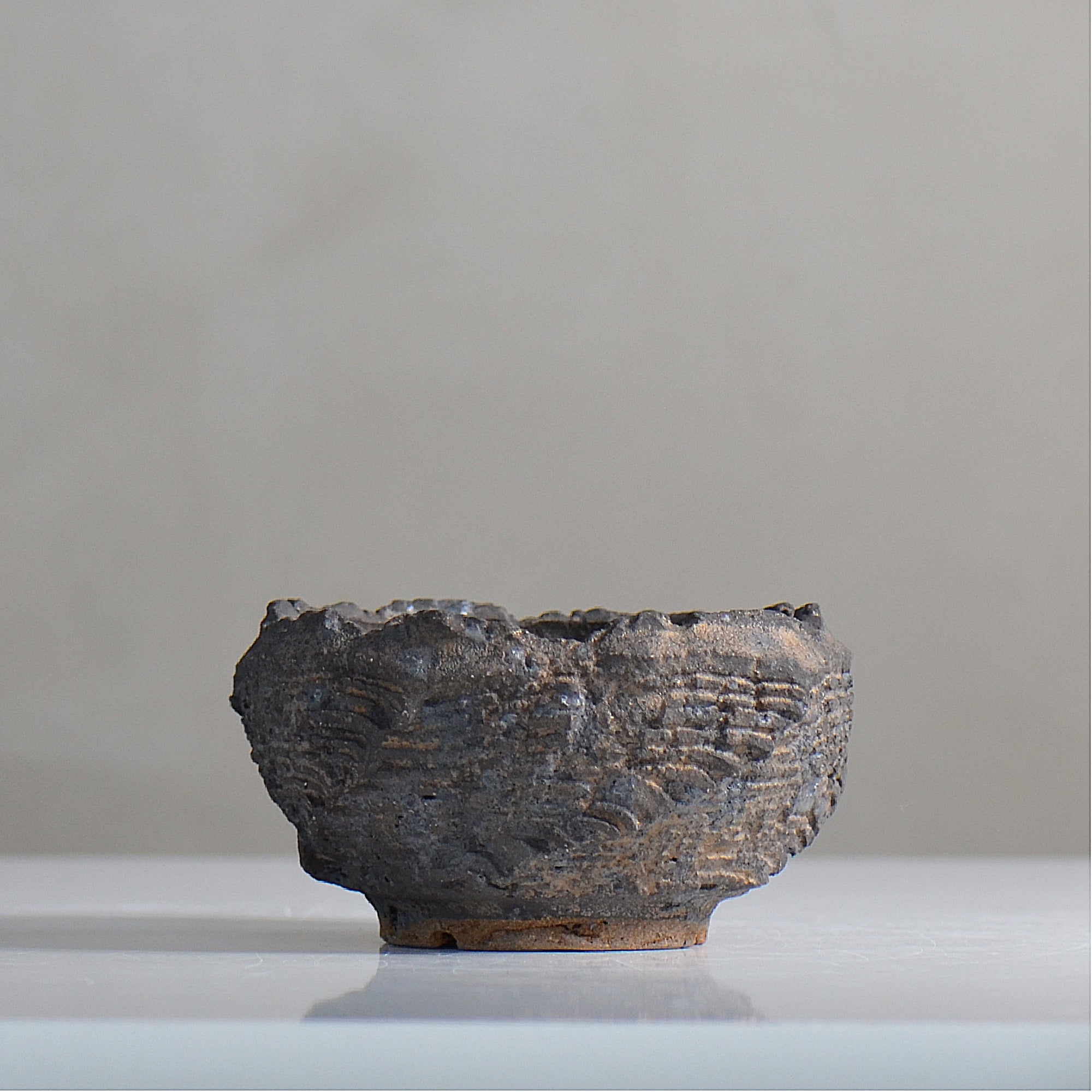 菊地元野 / DANSOU GLOSS ブラック / kg2_db03_s /  約φ9.5cm / 植木鉢