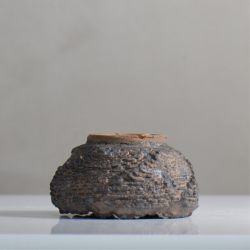 菊地元野 / DANSOU GLOSS ブラック / kg2_db03_s /  約φ9.5cm / 植木鉢