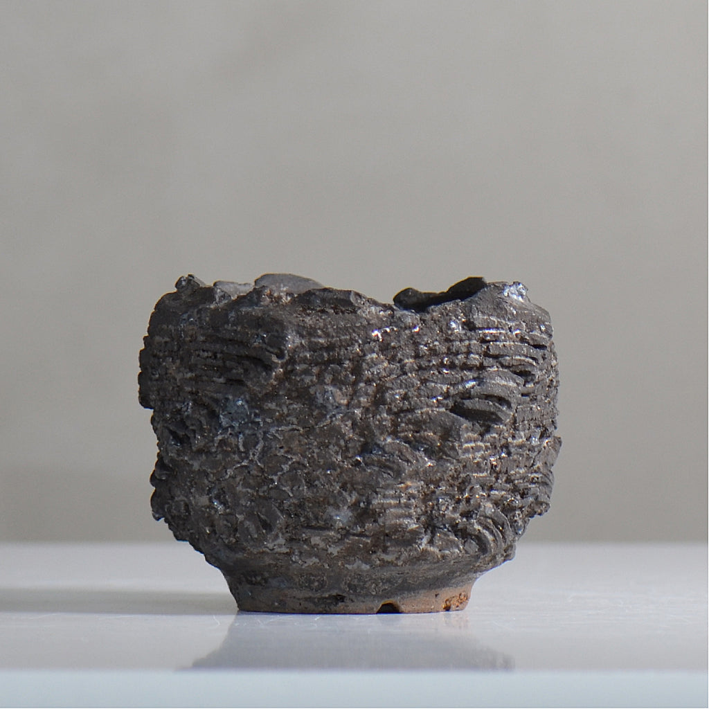 菊地元野 / DANSOU GLOSS ブラック / kg2_db04_xs /  約φ7.7cm / 植木鉢